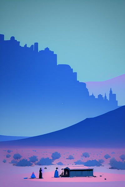 A Tragedy in Blue, Pink, White, and Gray